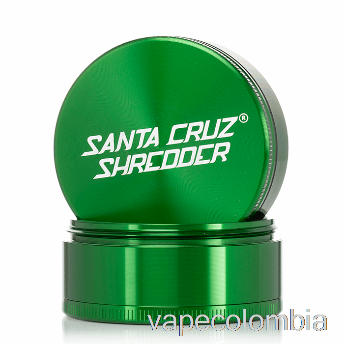 Kit Completo De Vapeo Triturador Santa Cruz Molinillo Grande De 4 Piezas De 2,75 Pulgadas Verde (70 Mm)